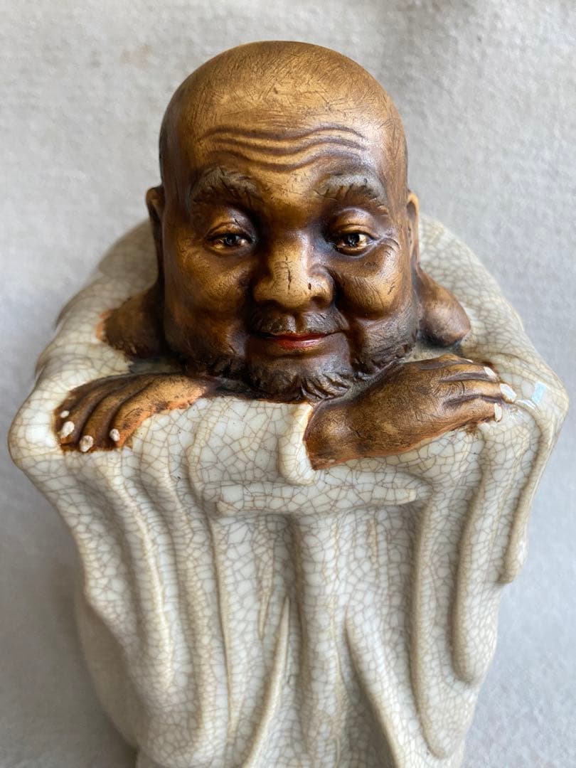 【七福神】布袋尊の置物（敷板付き）