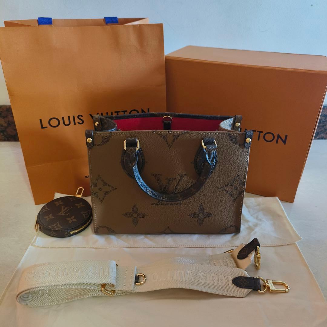 ゴールド金具 ショルダー ハンドバッグ M46373