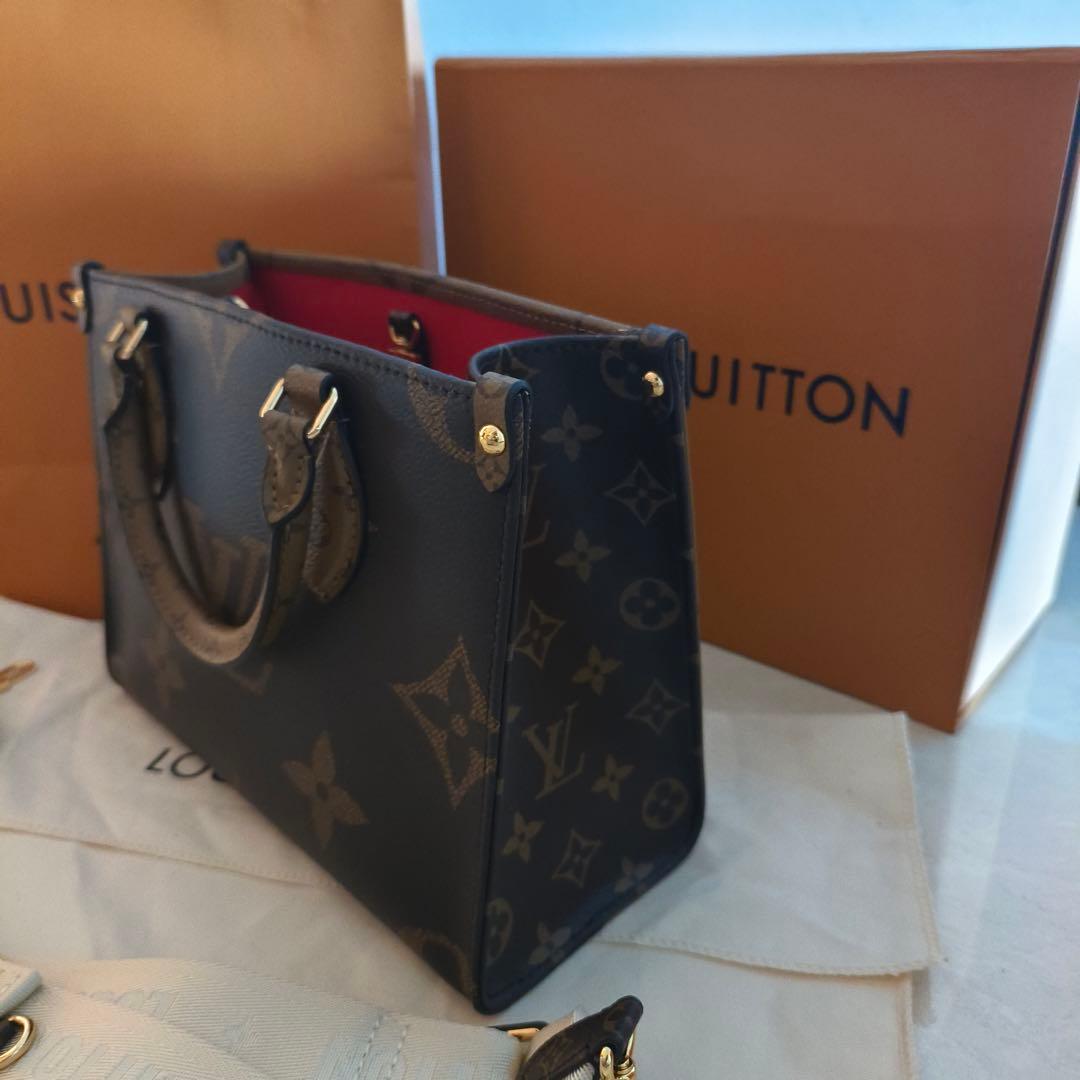 ゴールド金具 ショルダー ハンドバッグ M46373