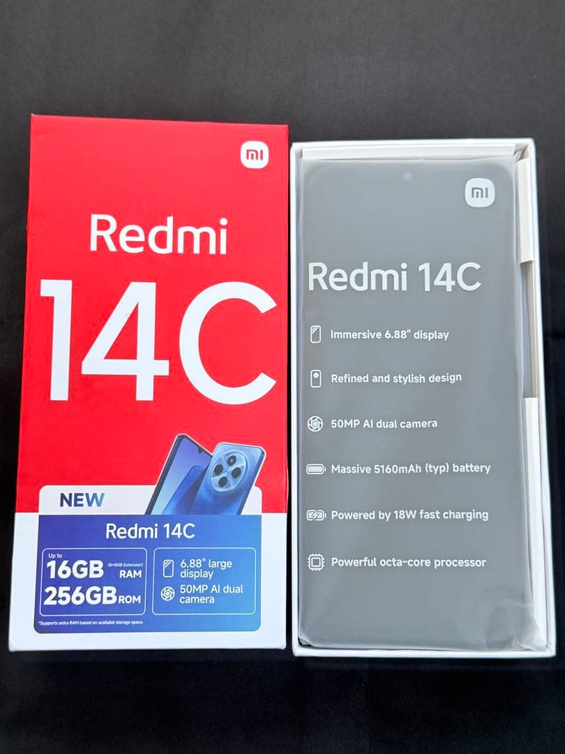 新しい Redmi 14C 16GB RAM 256GB ROM