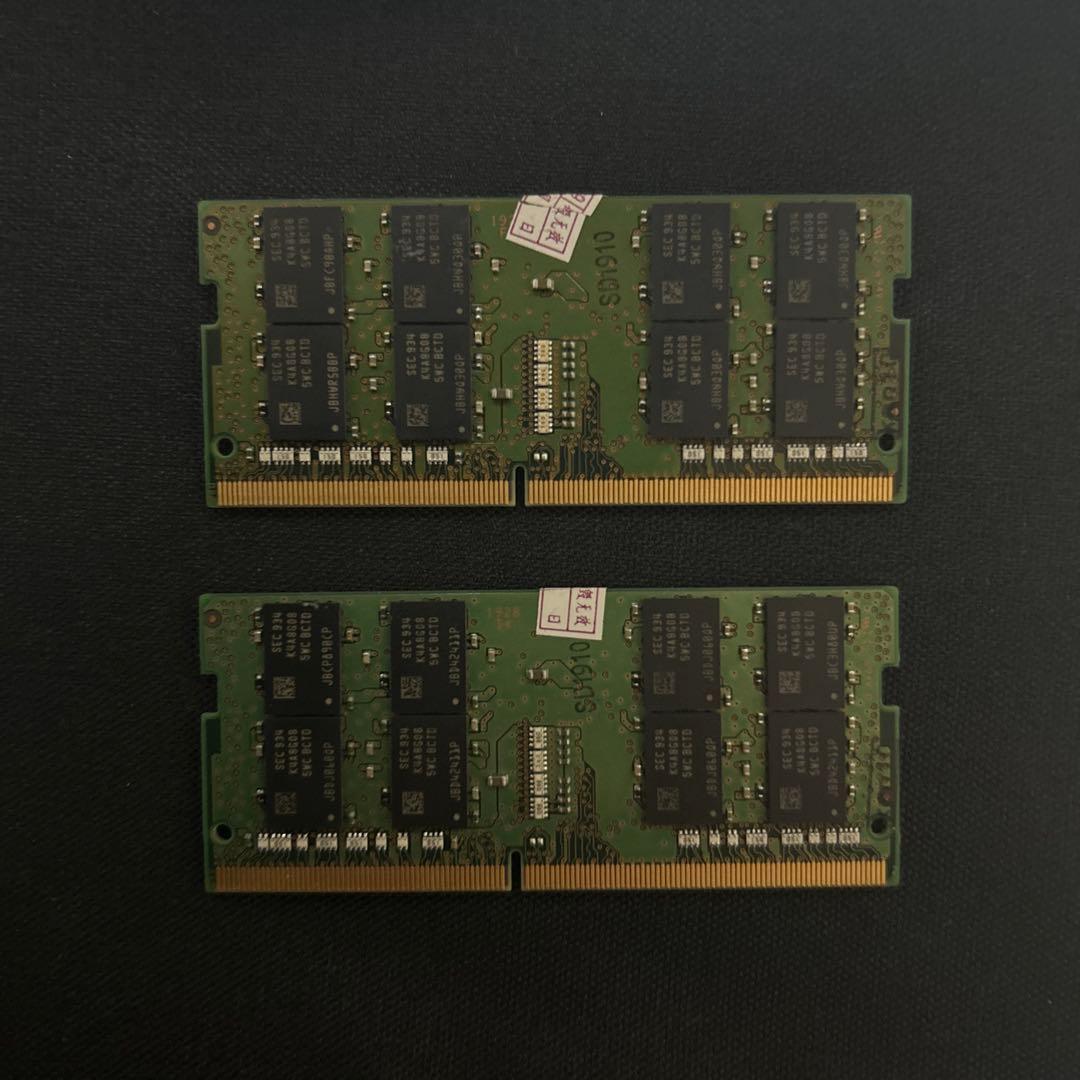 SAMSUNG DDR4 16GB×2(32GB) ノートpcメモリ