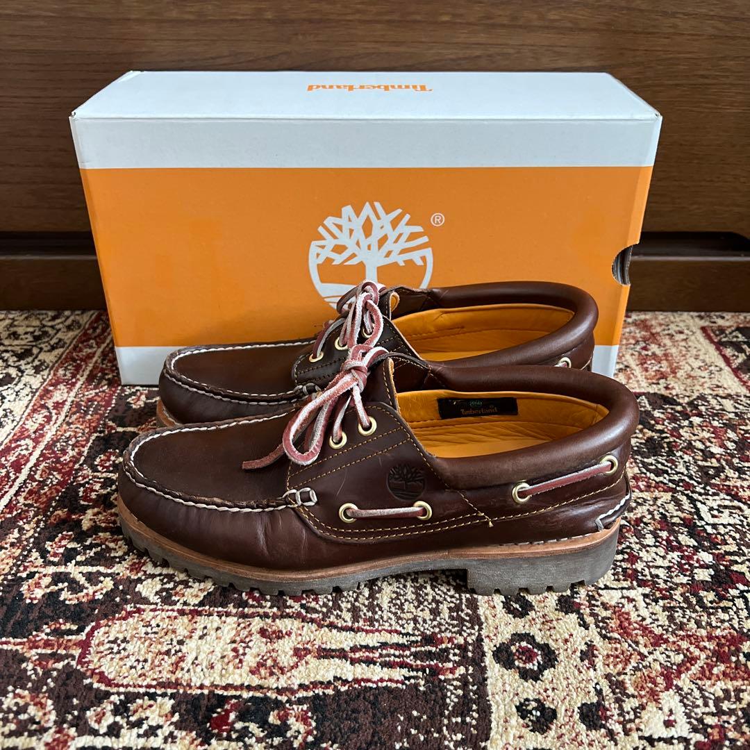 Timberland 3eye classic lug brown ローファー