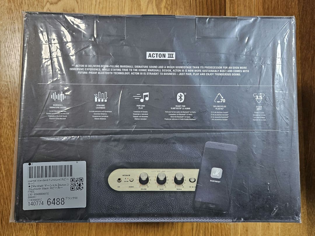 Marshall Acton III BLACK　未使用品