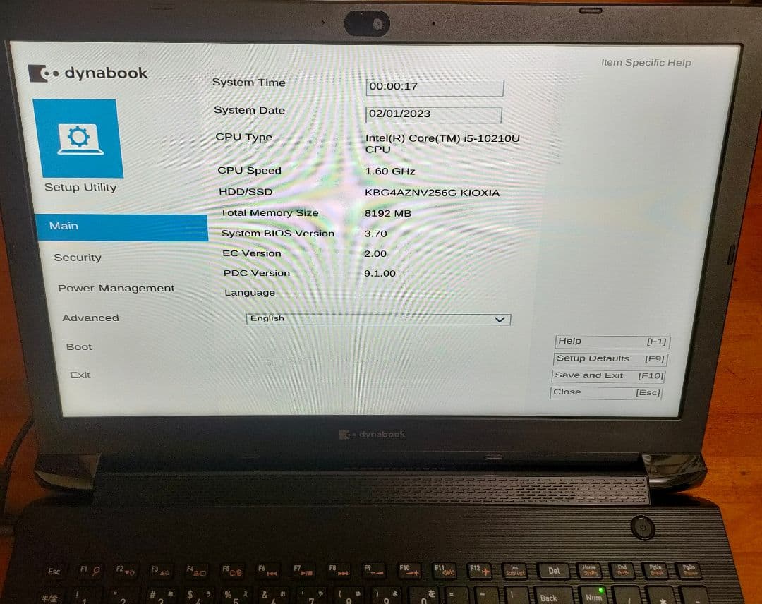 Dynabook BJ65/FS 10世代i5 10210U バッテリー充電不可