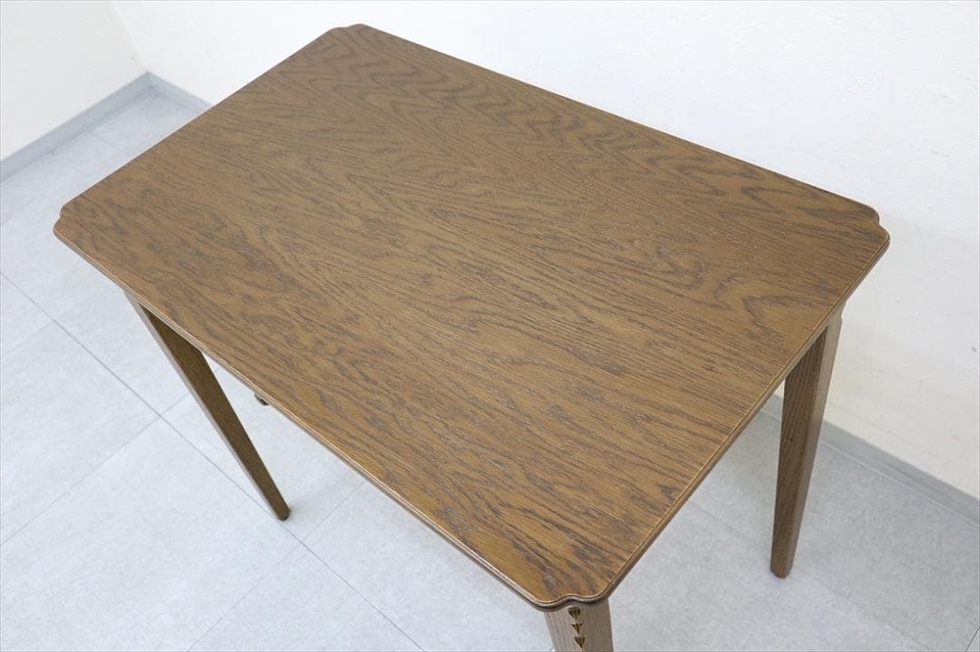 1 パリの雑貨屋 F-21 デスク 平机 机 引出付 天然木 コンソールテーブル