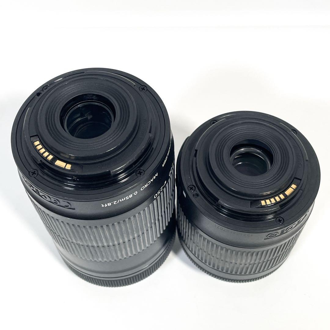 Canon EF-S 18-55 55-250mm STM 純正レンズセット