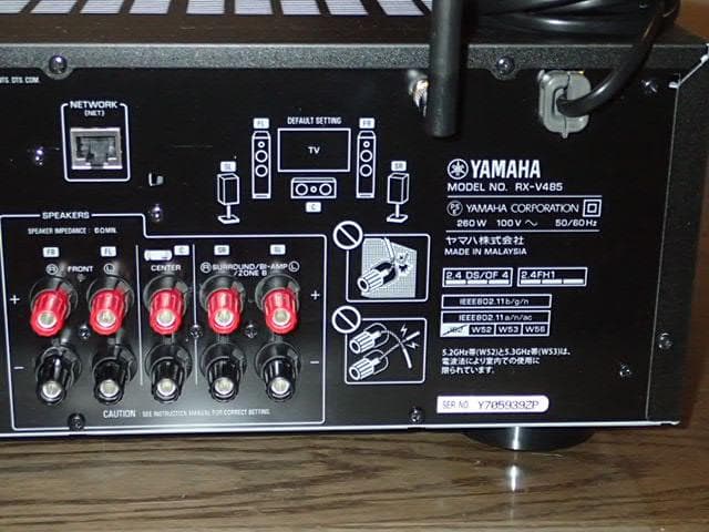 YAMAHA RX-V485 AVアンプ　超美品　快調　よい音、使い勝手