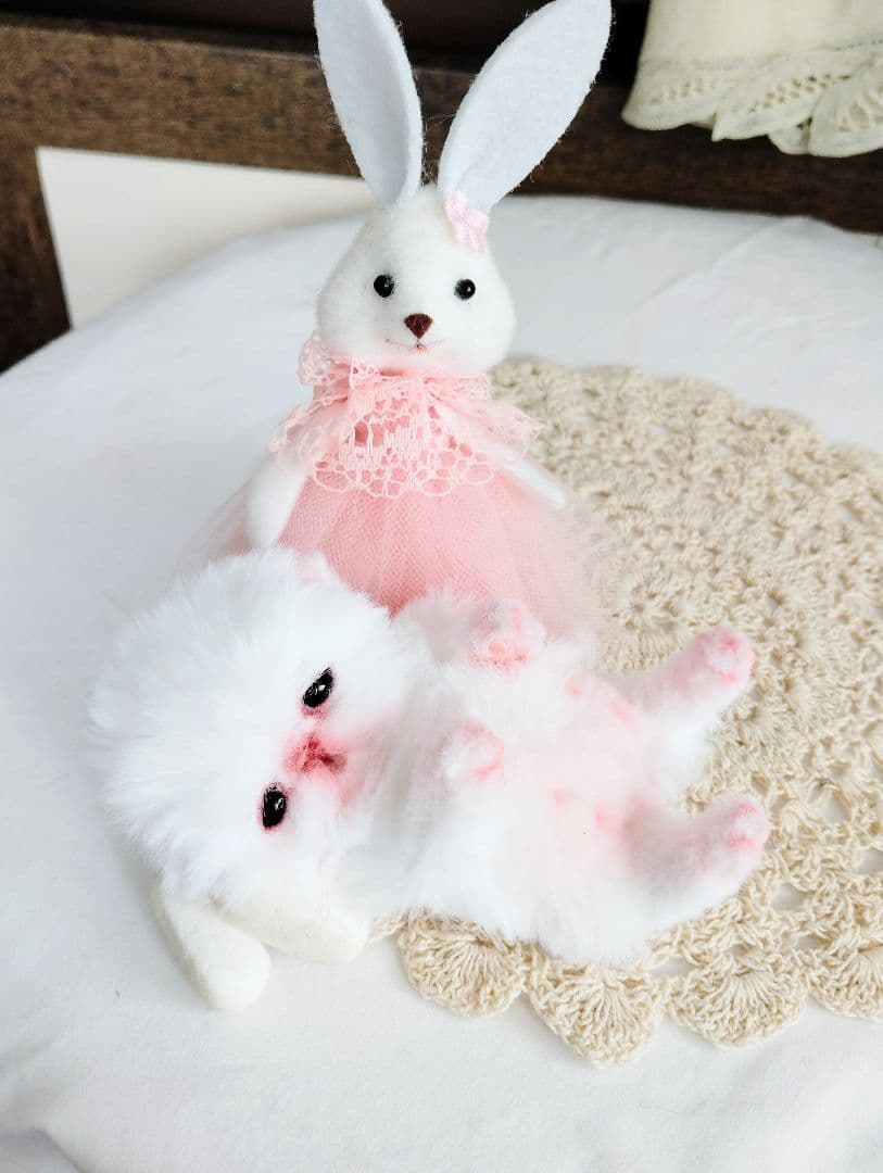 むぎゅサイズ♡お腹ぽっこり♡赤ちゃん子猫のピポちゃん♡アートドール♡ぬいぐるみ♡