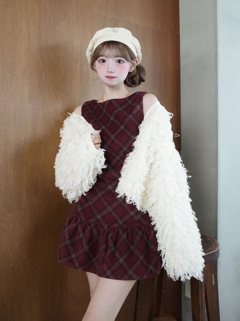 Darich タータンチェックノースリミニワンピース FL