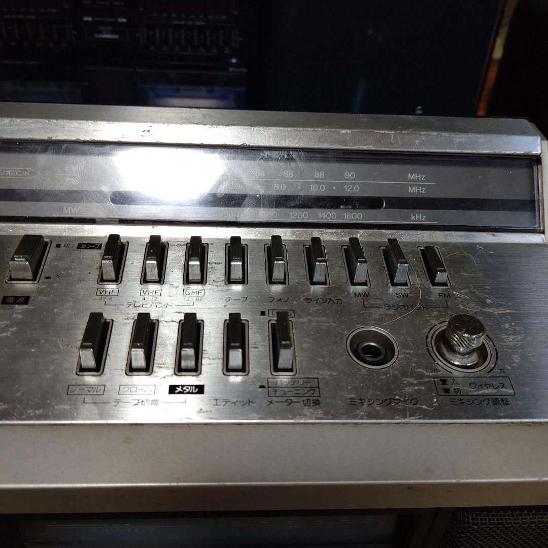 最終‼️超希少レトロSHARP TVthe SEARCHER テレビ付きラジカセ