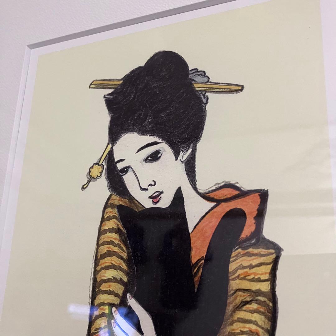 竹久夢二 黒船屋 日芸版画院 234/300 限定 木版画