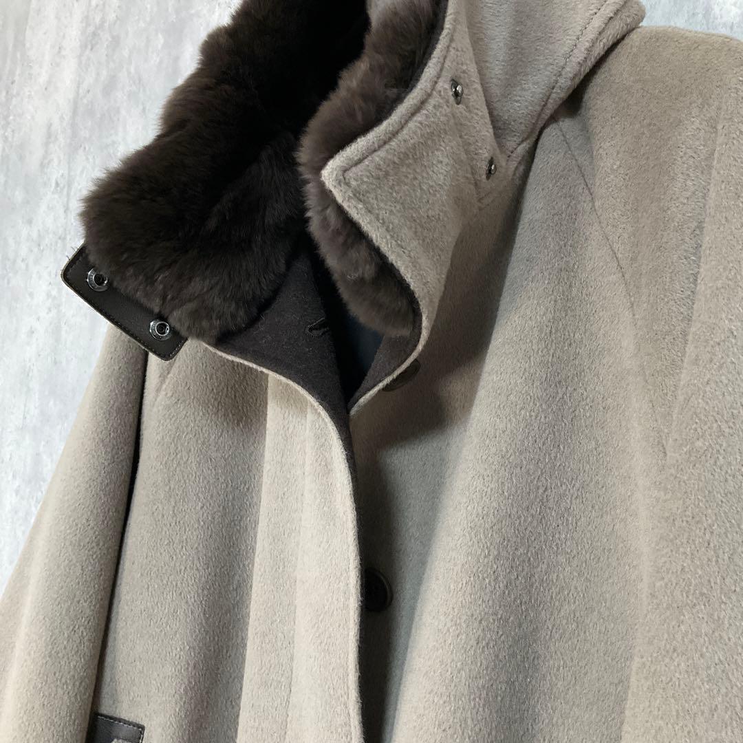 専用【K.T KIYOKO TAKASE】　アンゴラウールAラインショートコート