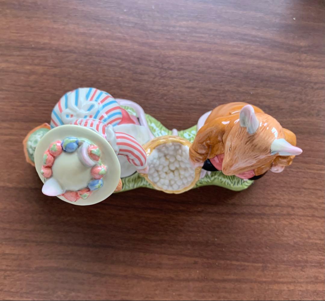 ブランブリーヘッジ きのこ取りへ出発 フィギュリン 置物