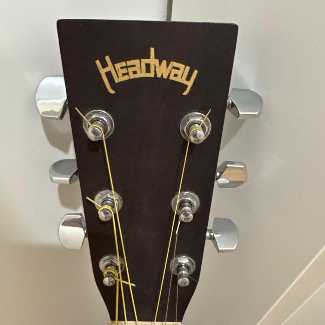 Headway アコースティックギター サンバースト　カバー有り