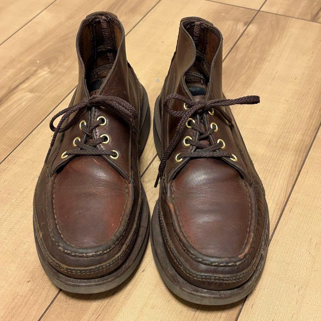 ラッセルモカシン　スポーティングクレーチャッカ　4アイレット 8E オイルレザー