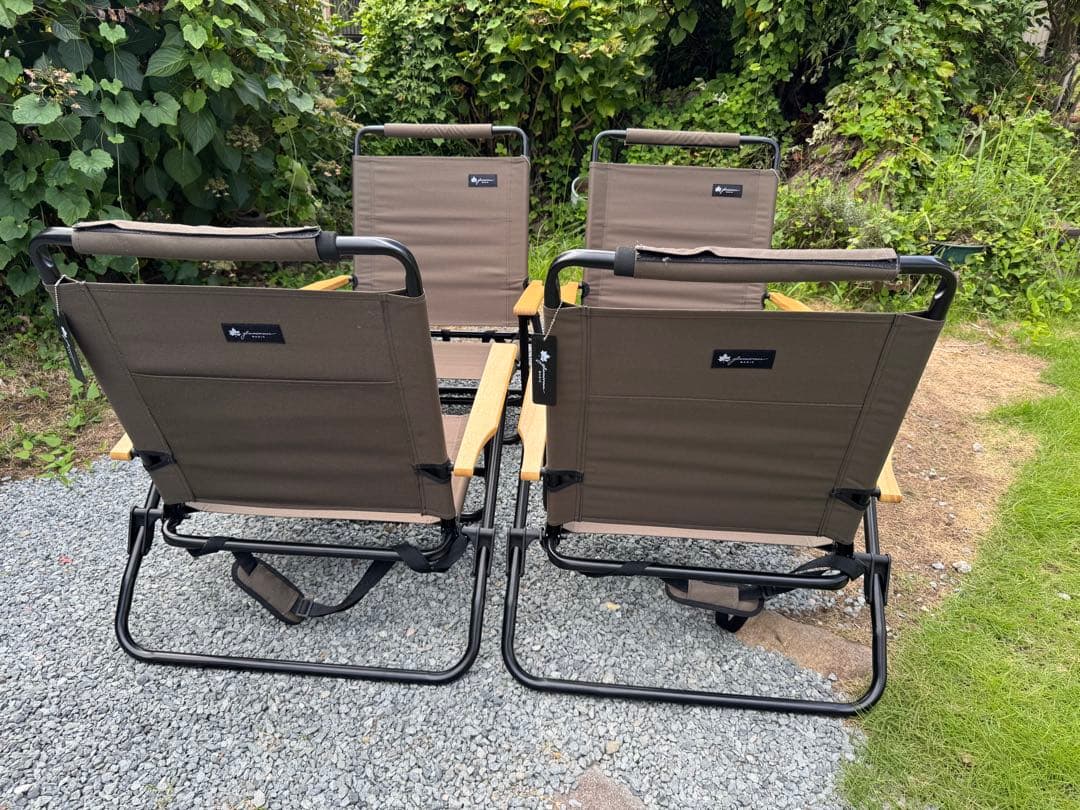 ロゴス　グランベーシックハイバック囲炉裏チェア4脚セット