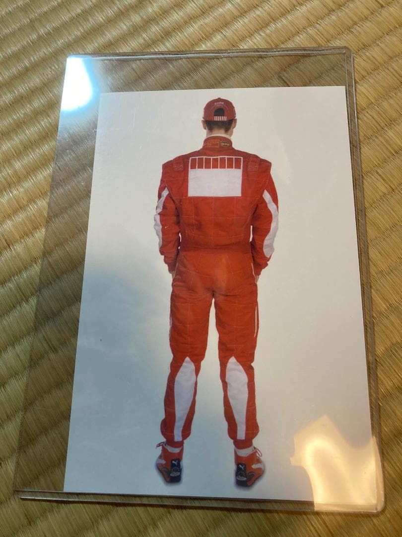 値下げ　F1 フェラーリ M.シューマッハ プロマイドカード　サイン入り