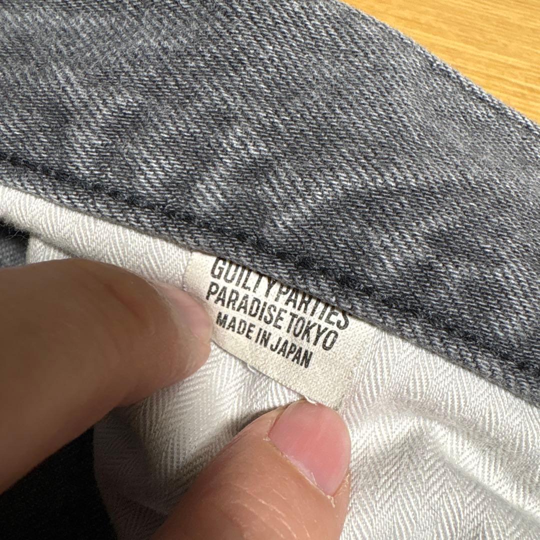 ワコマリア ウォッシュド デニム パンツ ブラック 24FW-WMP-PT01