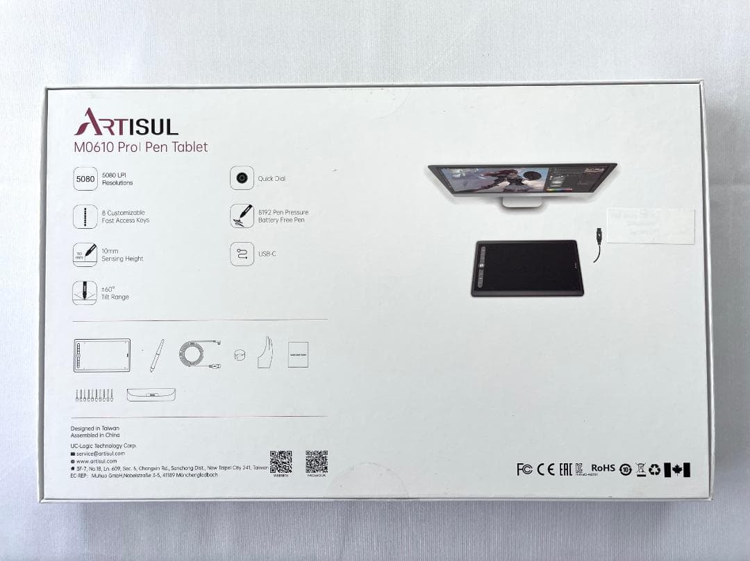 Artisul M0610Pro ペンタブレット 10x6.3インチ