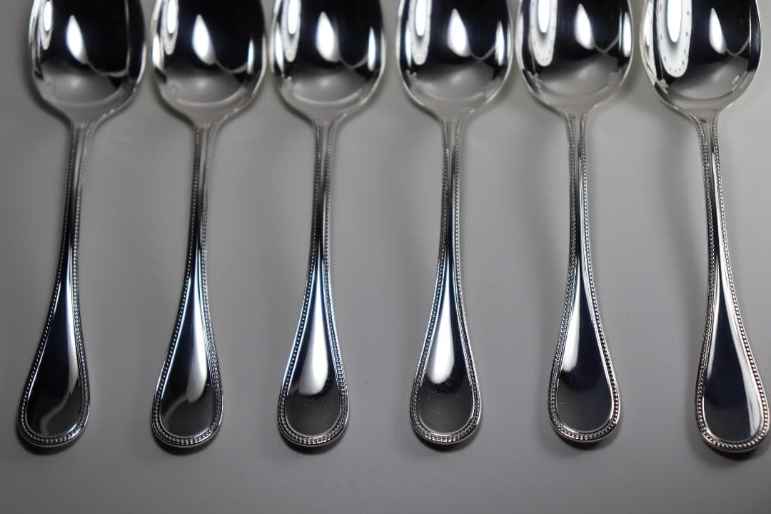 クリストフル■コーヒースプーン６本セット■とてもきれい…■人気の「パール」です■