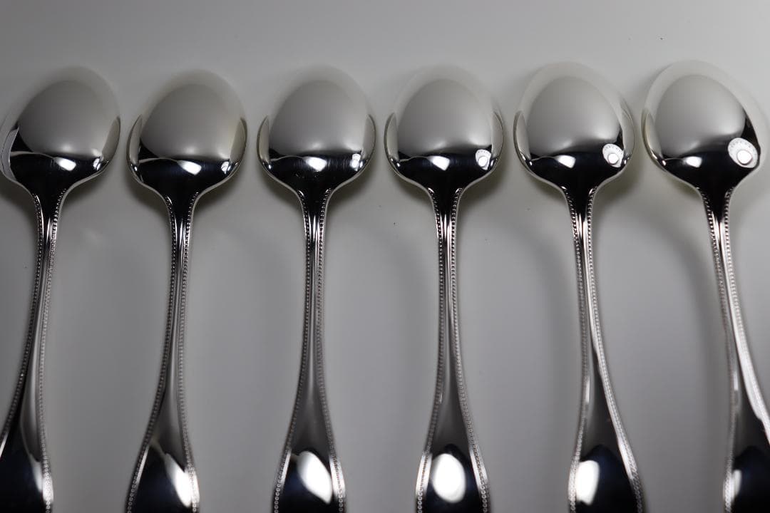 クリストフル■コーヒースプーン６本セット■とてもきれい…■人気の「パール」です■