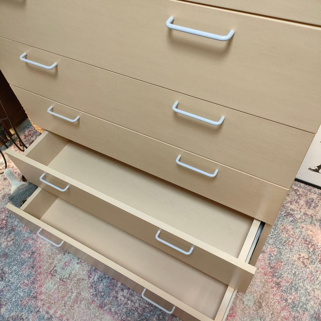 【廃盤希少メープル材】無印良品 大容量6段チェスト