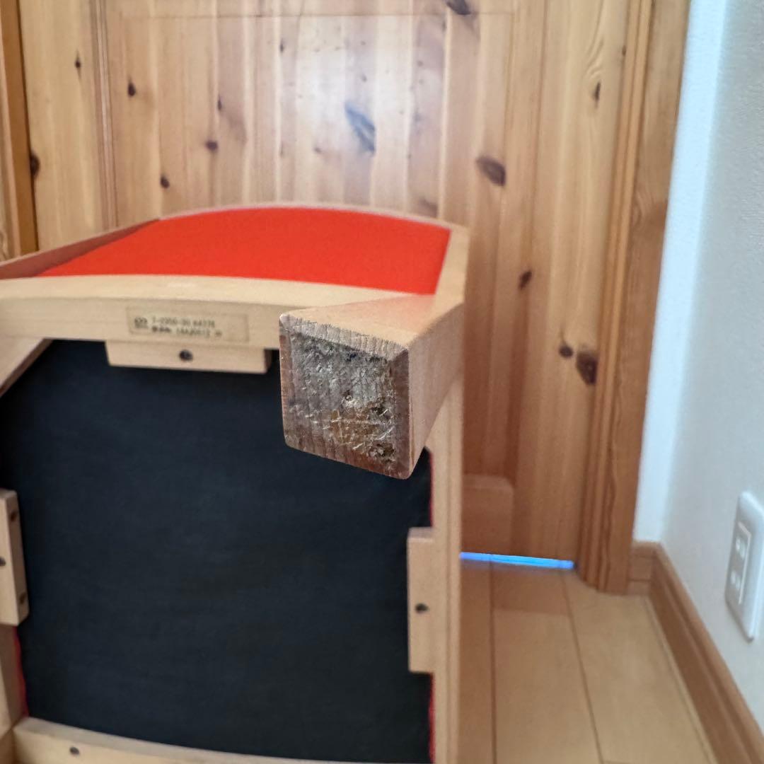 【廃盤】【希少】maruni マルニ木工 Nシリーズ ダイニングチェア　オレンジ