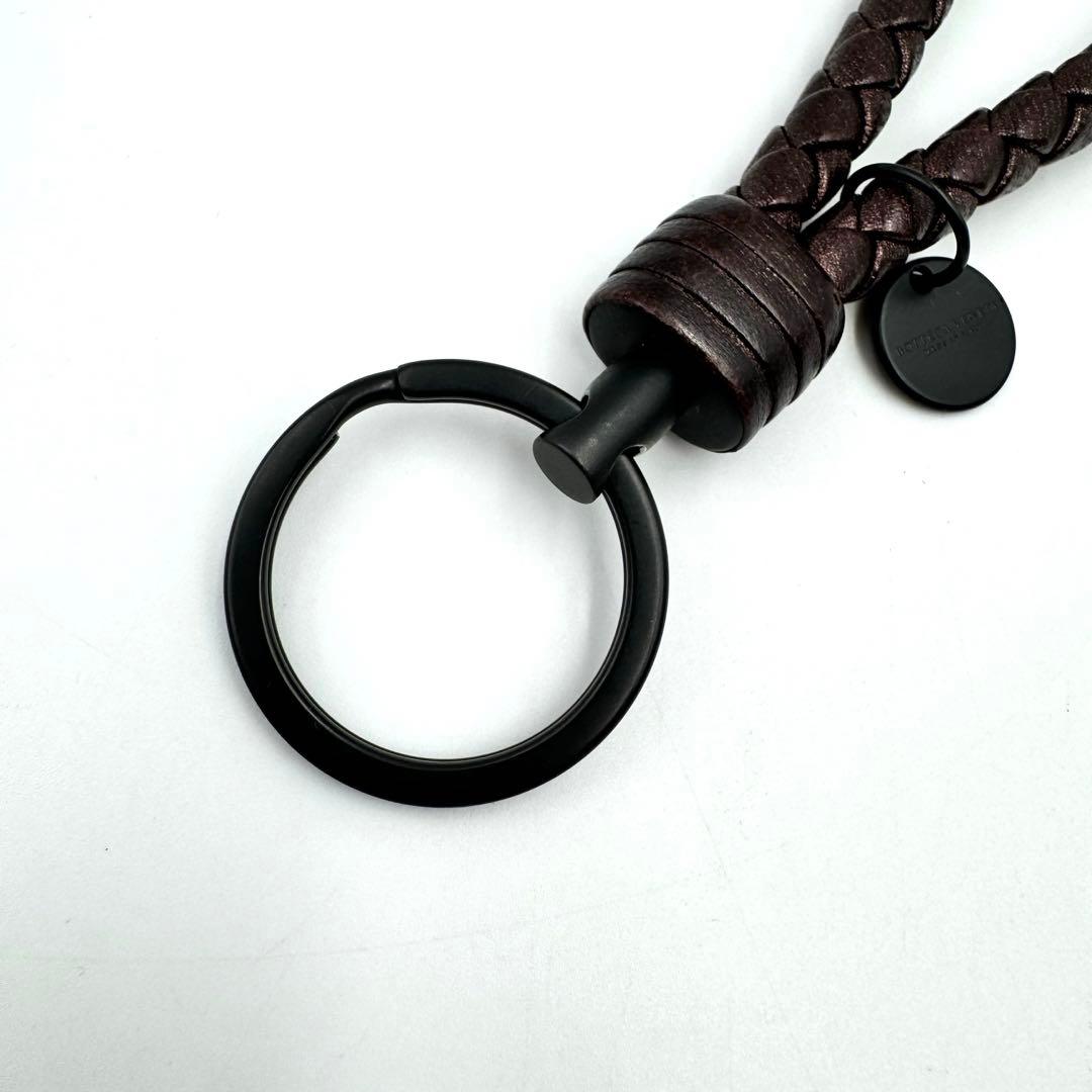 美品✨BOTTEGA VENETA キーリング　ブラウン　レザー