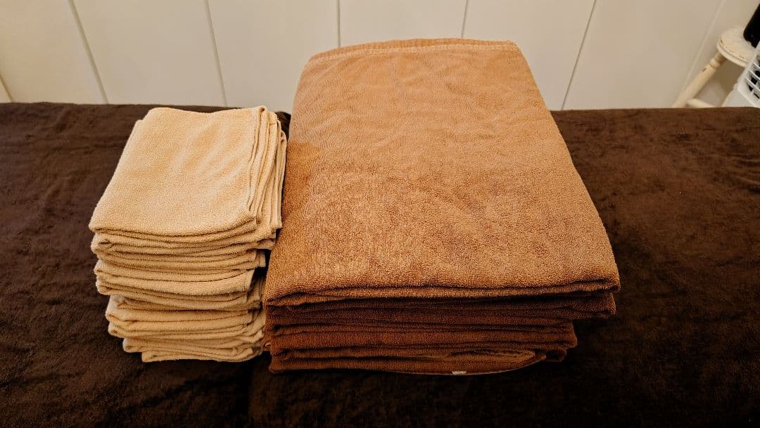 サロン使用　大判タオル 7枚　フェイスタオルタオル18枚