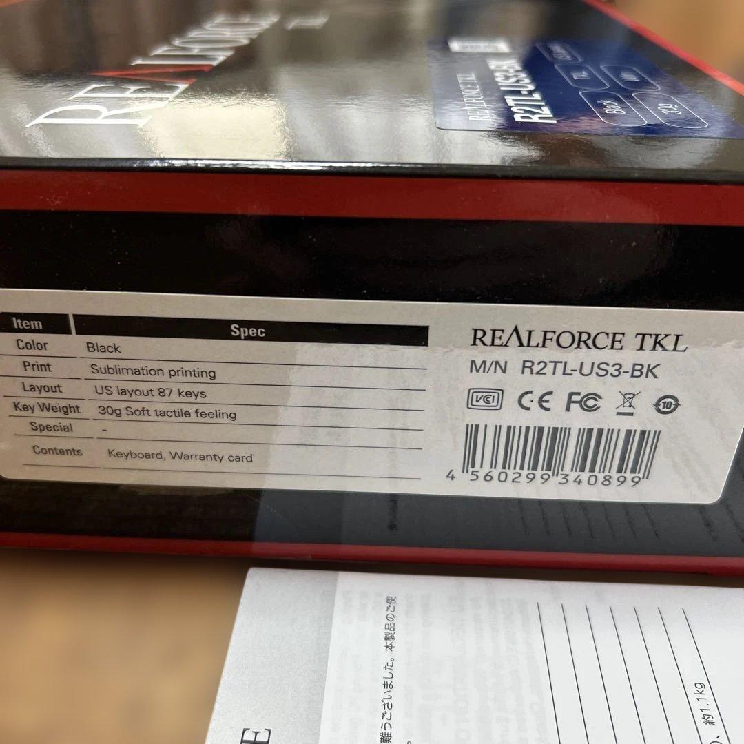 REALFORCE TKL R2TL-US3-BK US配列 30g