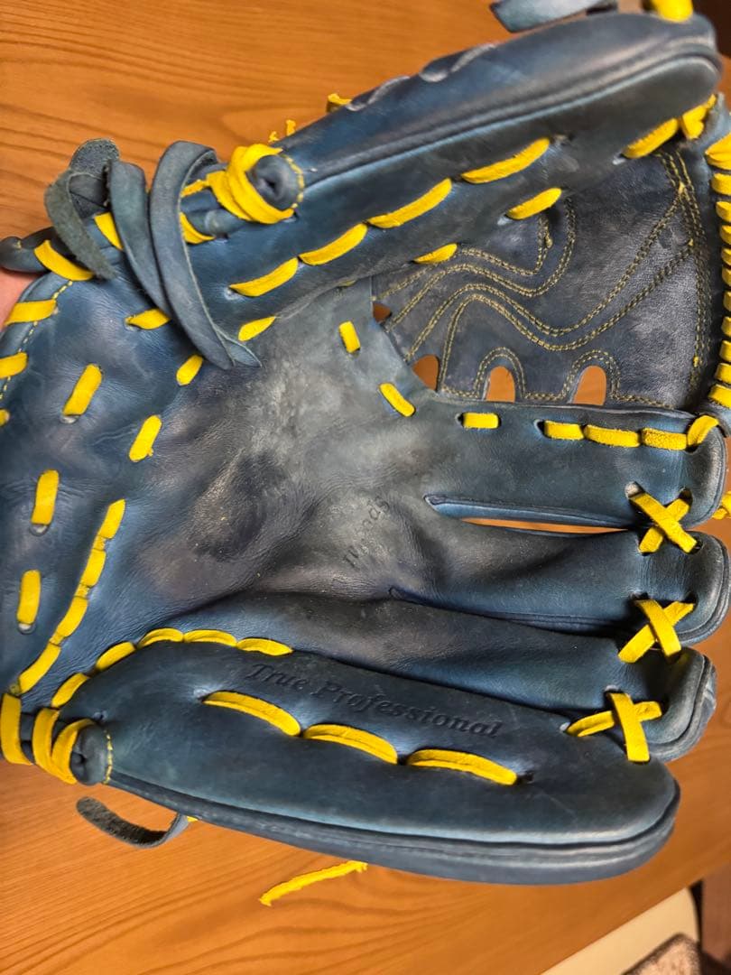 世田谷　【久保田スラッガー】ピッチャー用オーダーグローブ　軟式　青 袋付き