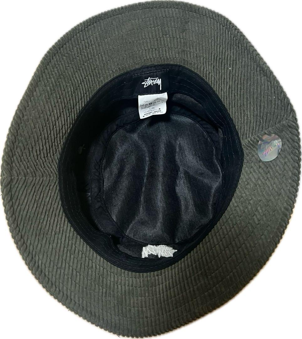 Stussy コーデュロイ バケットハット カーキ