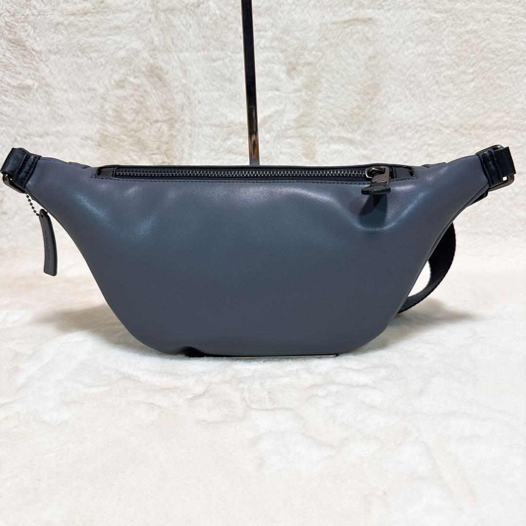 極美品✨ コーチ ウォーレン ベルト バッグ ウエストバッグ レザー グレー