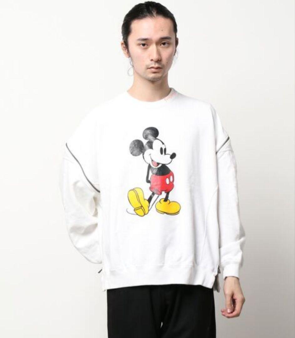 FACETASM MICKEY ZIPPER CREWNECK ミッキー