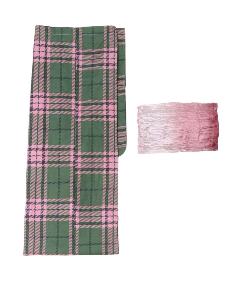 【jouetieオリジナル】タータンチェックセパレート浴衣セット