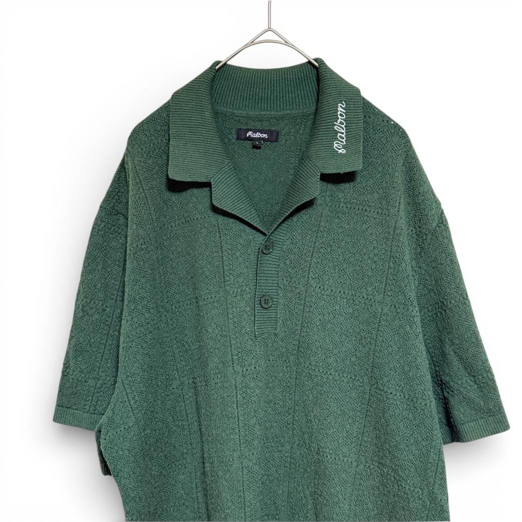 MALBON GOLF RESORT クロシェ ポロシャツ 半袖