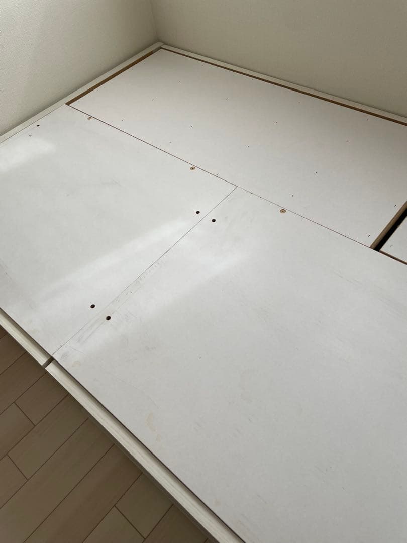 ゆう、ニトリ　シングル　ベッドフレーム　ライト照明付き　大容量収納