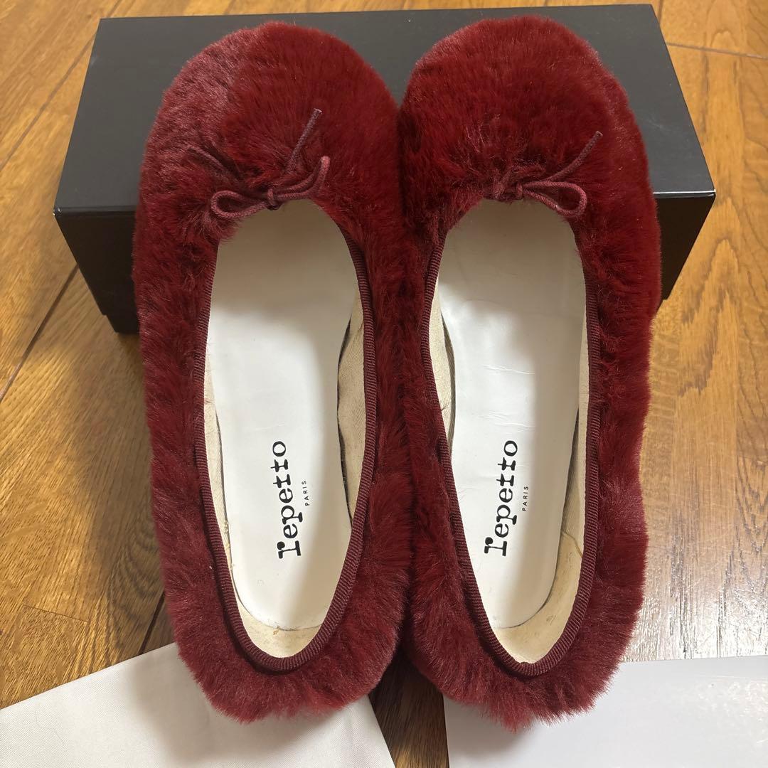 ※専用※【未使用】レペット　ファー　 バレエシューズ　37.5