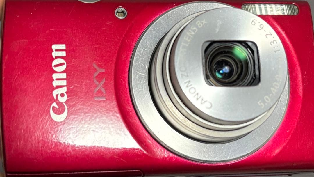 Canon IXY180レッドコンパクトデジタルカメラ