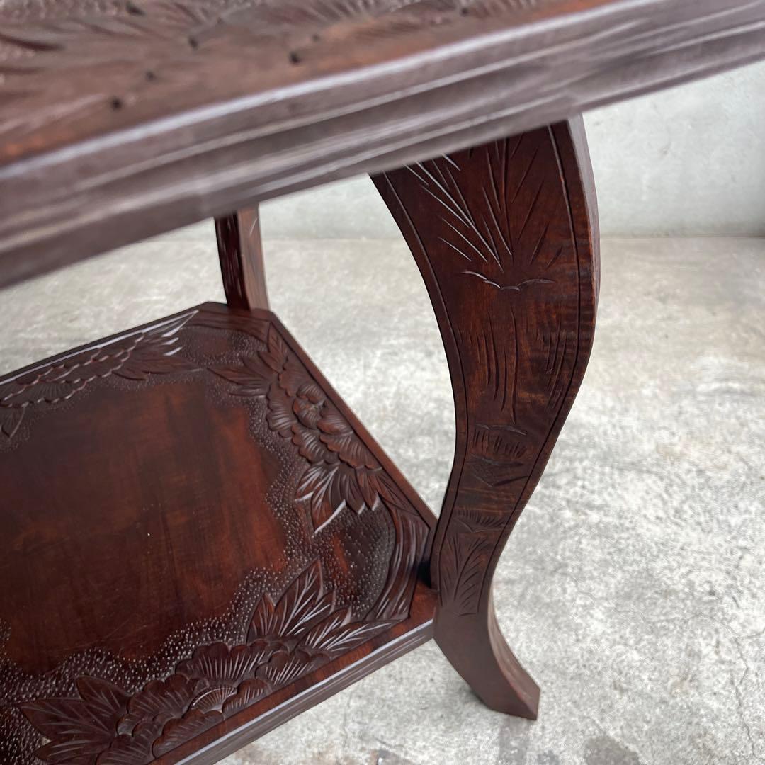 軽井沢彫り　1〜2人がけテーブル