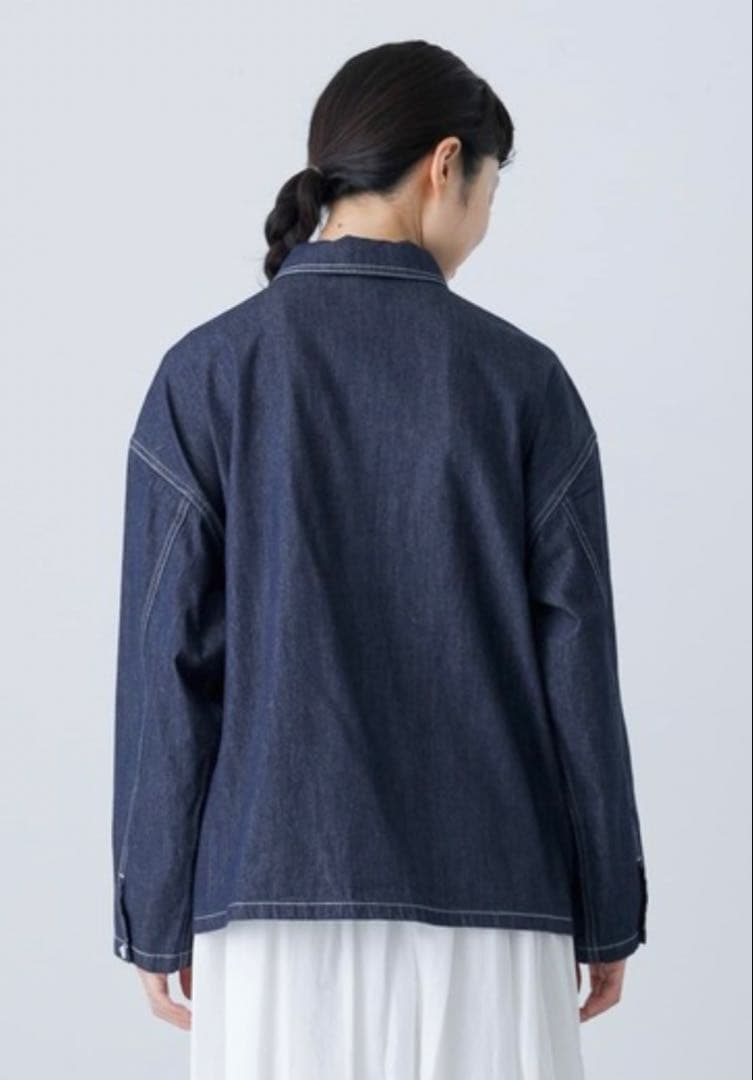 かぐれ　デニム プルオーバー シャツ