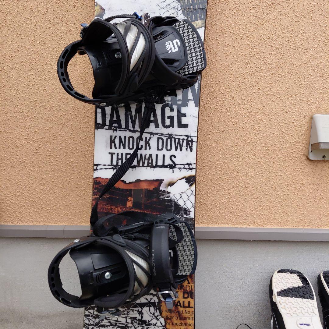 ALLIAN DAMAGE スノーボードセット