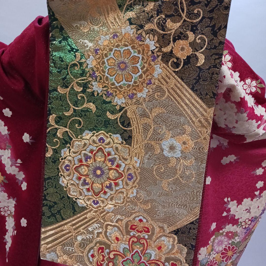 赤古典　振袖フルセット　正絹