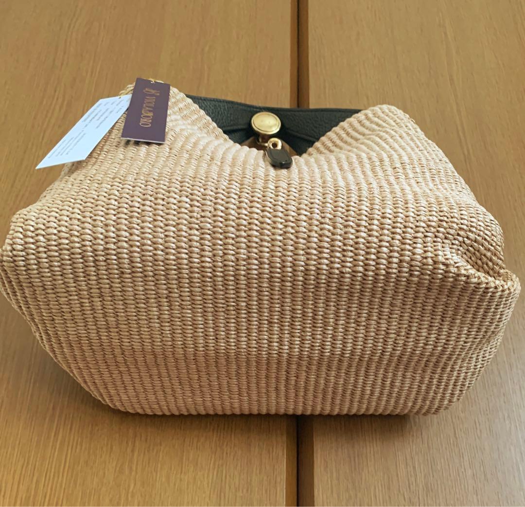 VIOLA D'ORO ヴィオラドーロ　ラフィア　サンドロ　ショルダーバッグ