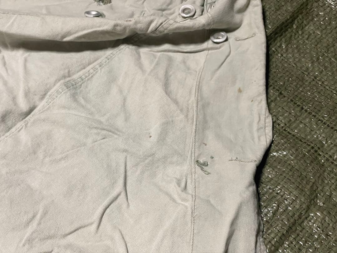 本日限定スウェーデン軍　軍幕　パズルカモ迷彩 コットン 三角テント　4枚セット