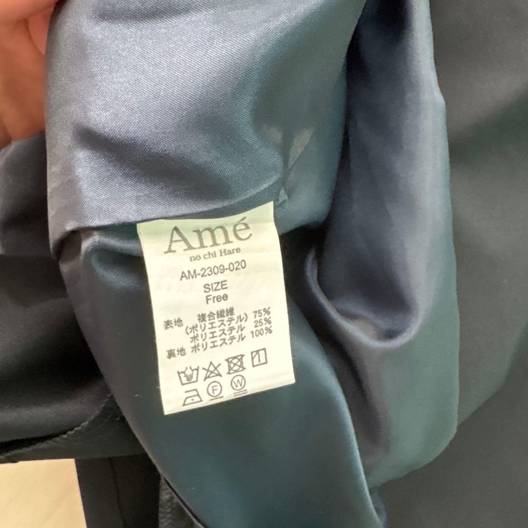 Ame no chi Hare / アメノチハレ フリルヨークコートブラック