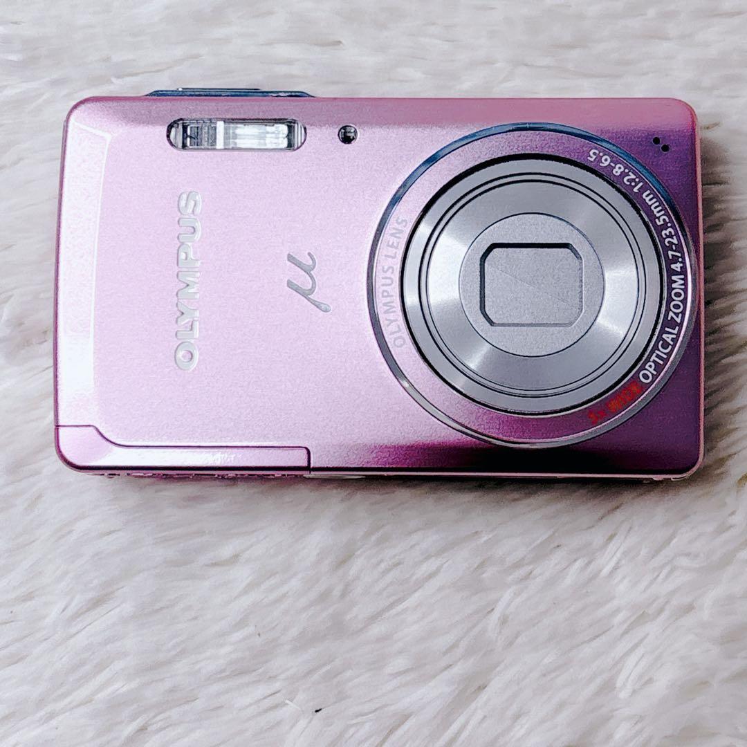 ✨外観極美品✨OLYMPUS μ-5010 ピンク デジカメ オールドコンデジ