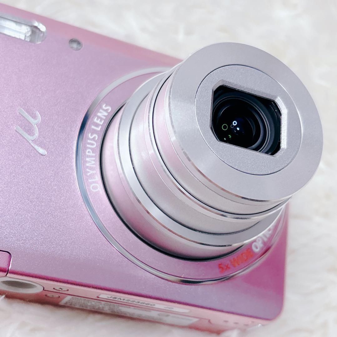 ✨外観極美品✨OLYMPUS μ-5010 ピンク デジカメ オールドコンデジ
