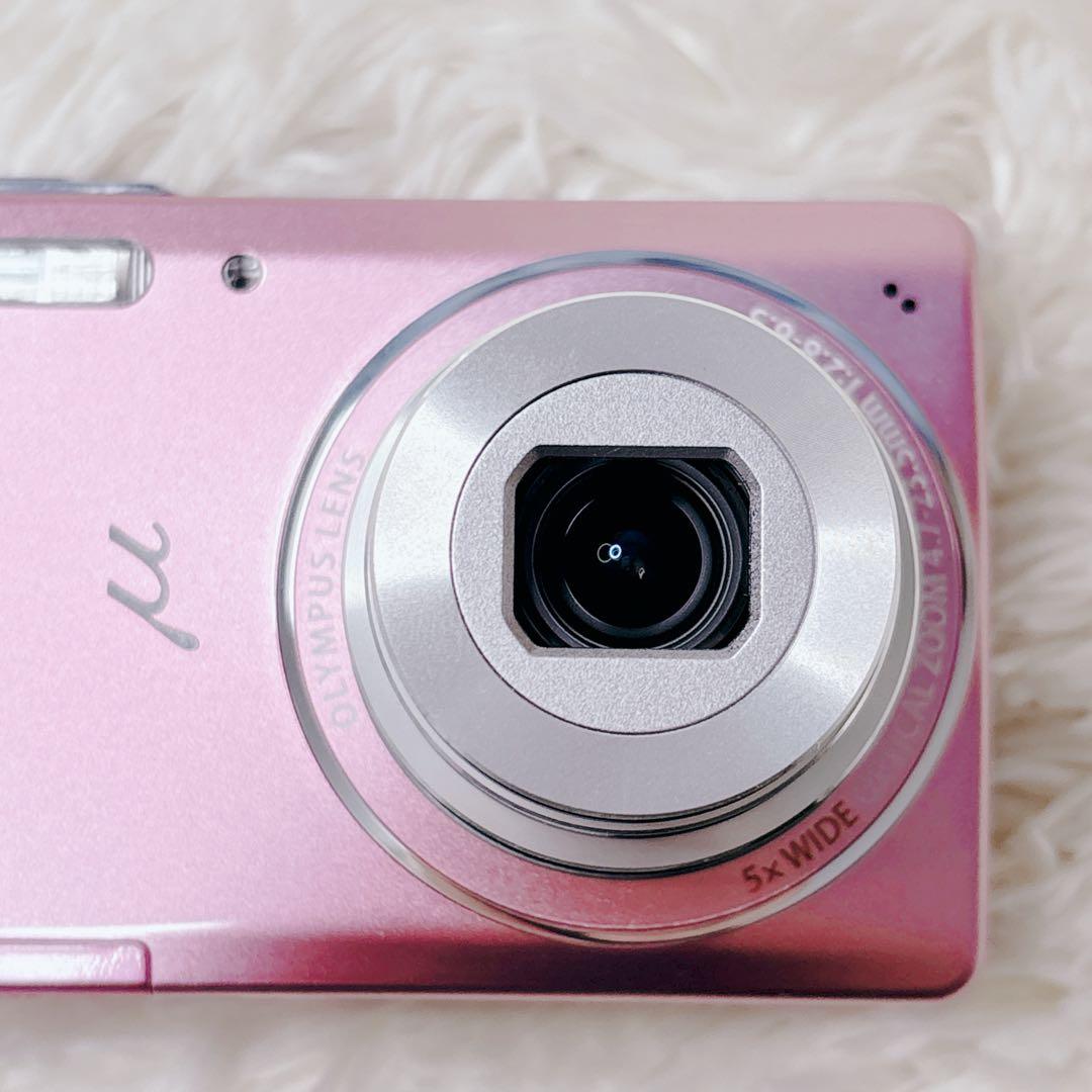 ✨外観極美品✨OLYMPUS μ-5010 ピンク デジカメ オールドコンデジ