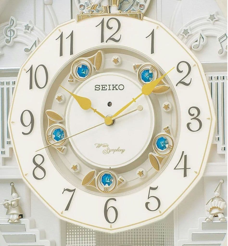 39曲　セイコー　電波　からくり時計　RE576A　メロディ　音楽　時計　子供